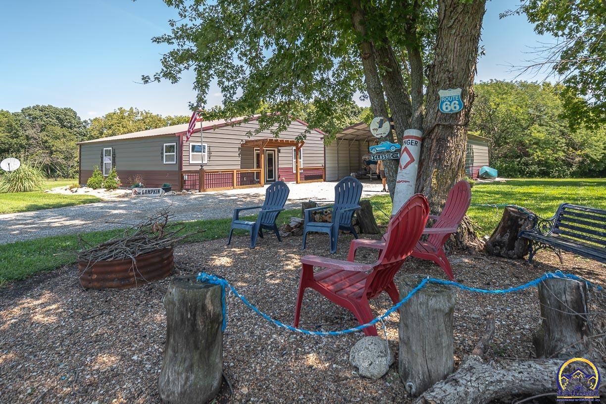 8822 Hilltop Road Ozawkie, KS 66070 - Photo 21 of 26 Outdoor Fire Pit