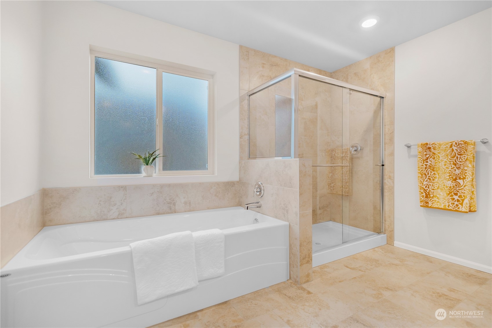 1341 Cascade Street Sultan, WA 98294 - Photo 16 of 39 a bathroom with a bathtub and a shower