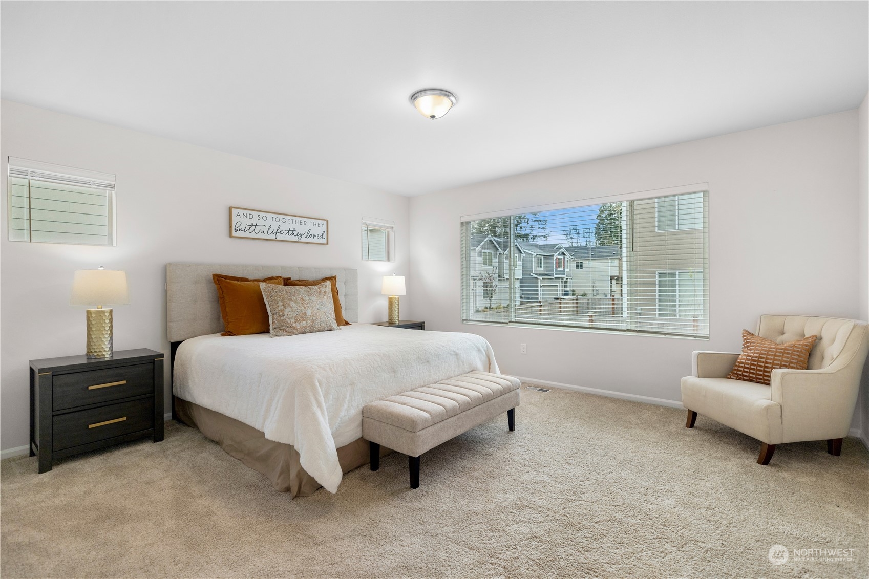 1341 Cascade Street Sultan, WA 98294 - Photo 18 of 39 a bedroom with a bed and a couch