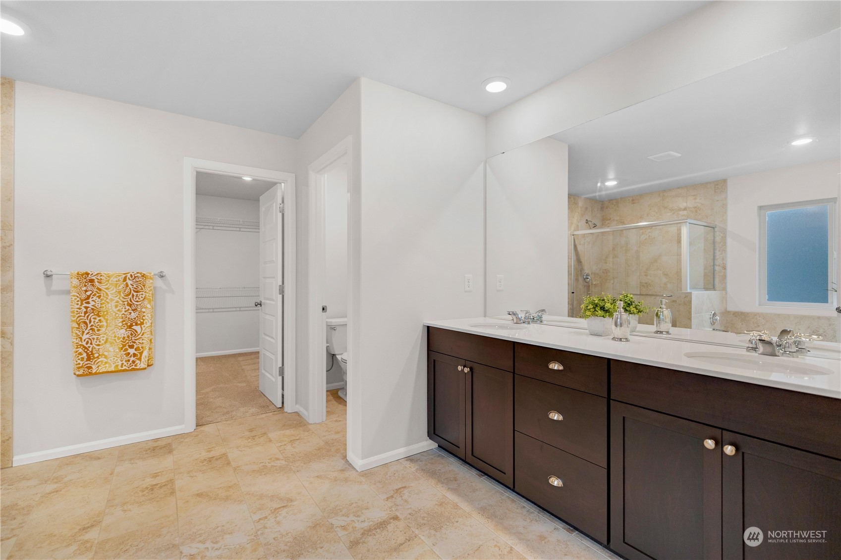 1341 Cascade Street Sultan, WA 98294 - Photo 26 of 39 a bathroom with a double vanity sink mirror and bathtub