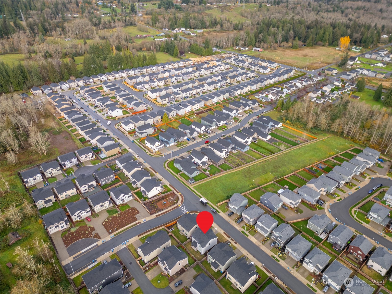 1341 Cascade Street Sultan, WA 98294 - Photo 32 of 39 an aerial view of a city