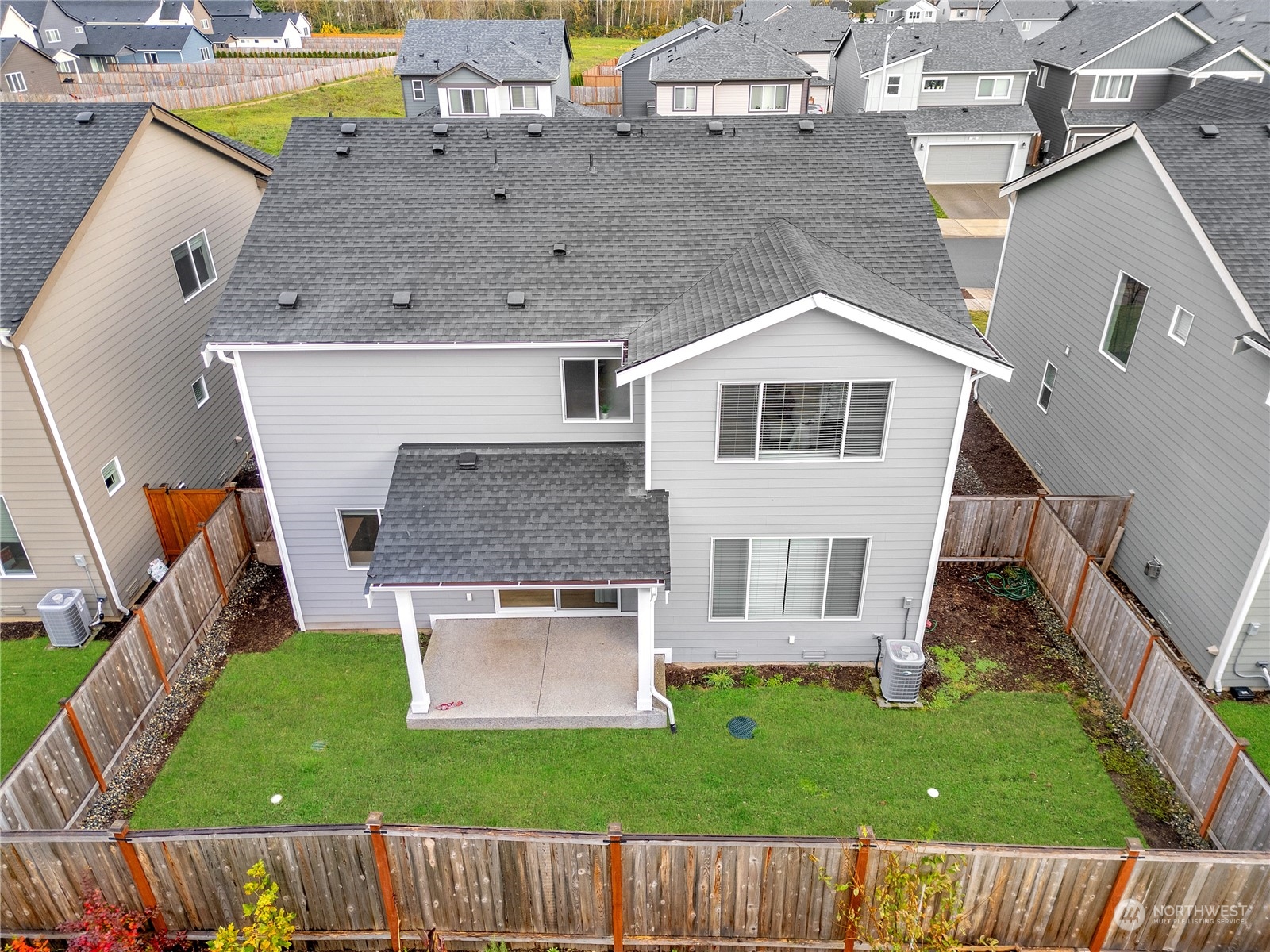 1341 Cascade Street Sultan, WA 98294 - Photo 37 of 39 an aerial view of a house with a garden view
