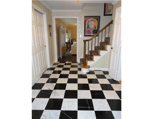 1st Floor Plan. Beautiful carrera marble floor in spacious foyer