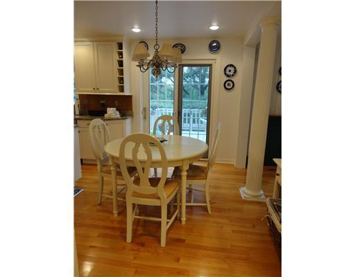 Kitchen. Granite center island kitchen includes breakfast area