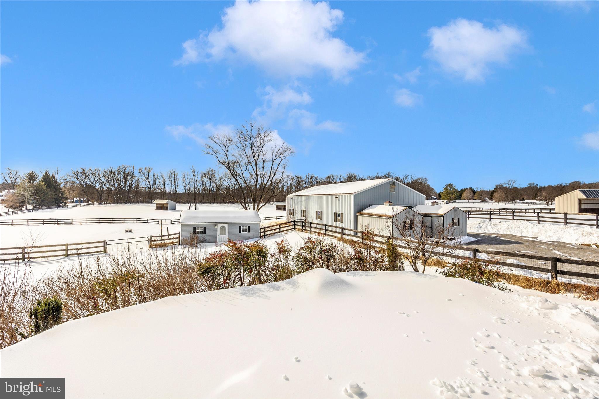 3340 Florence Road Woodbine, MD 21797 - Photo 47 of 61 a view of a house with a yard covered with snow