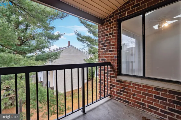 a view of a balcony