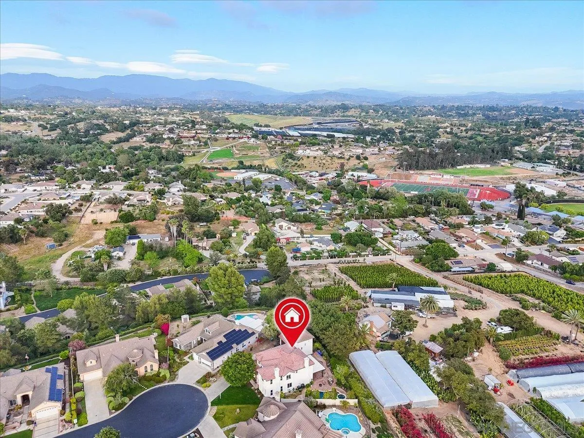 2196 Kirkcaldy Road Fallbrook, CA 92028 - Photo 44 of 57 an aerial view of residential houses with outdoor space and street view
