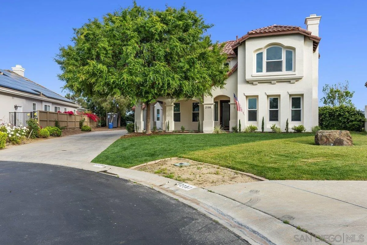 2196 Kirkcaldy Road Fallbrook, CA 92028 - Photo 6 of 57 front view of house with a yard