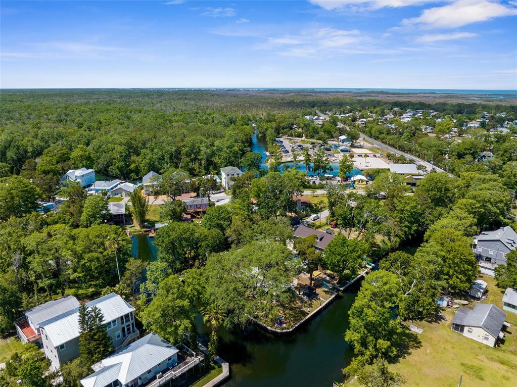 5421 Gay Street Weeki Wachee, FL 34607 - Photo 55 of 55 an aerial view of residential houses with outdoor space and trees