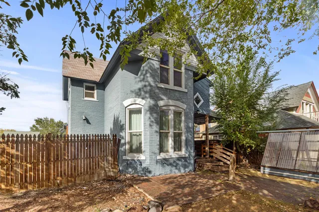 a front view of a house