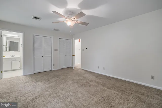 a view of an empty room