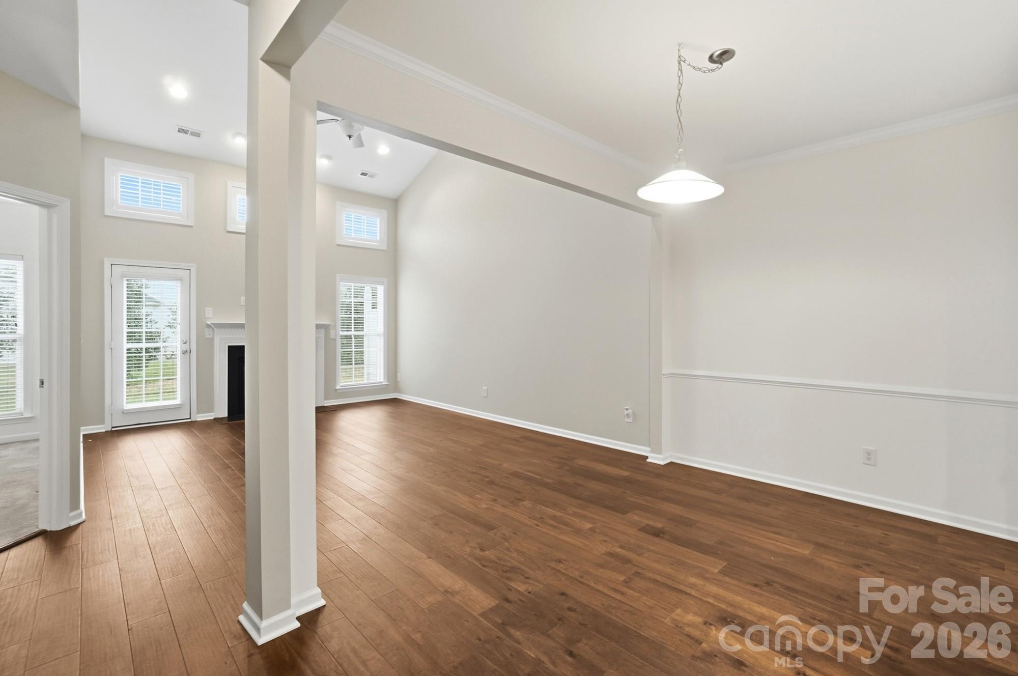 284 Garnet Court Fort Mill, SC 29708 - Photo 12 of 42 a view of a hallway with wooden floor
