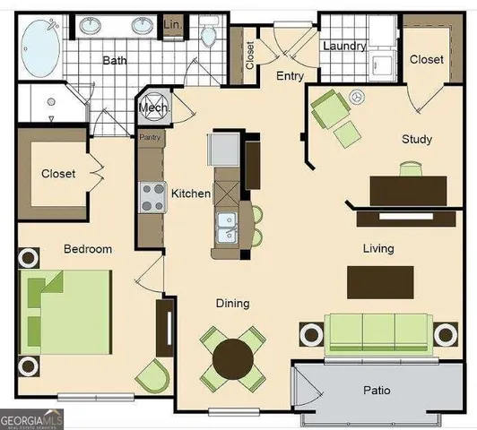 $1,555 | 3460 Kingsboro Road Northeast, Unit 437, Atlanta, GA 30326