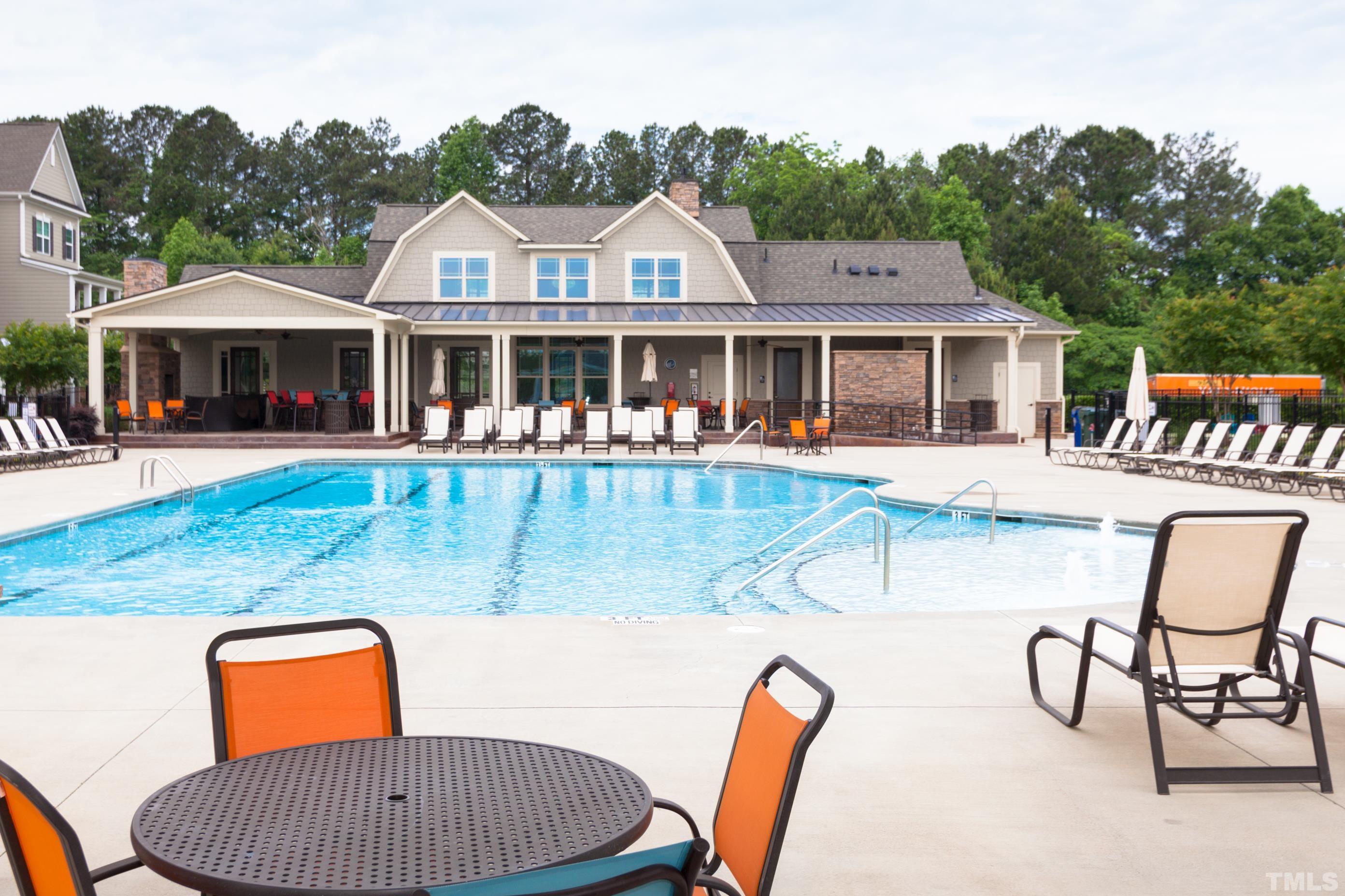 1340 Rodessa Run Raleigh, NC 27607 - Photo 7 of 28 a view of a house with swimming pool and sitting area