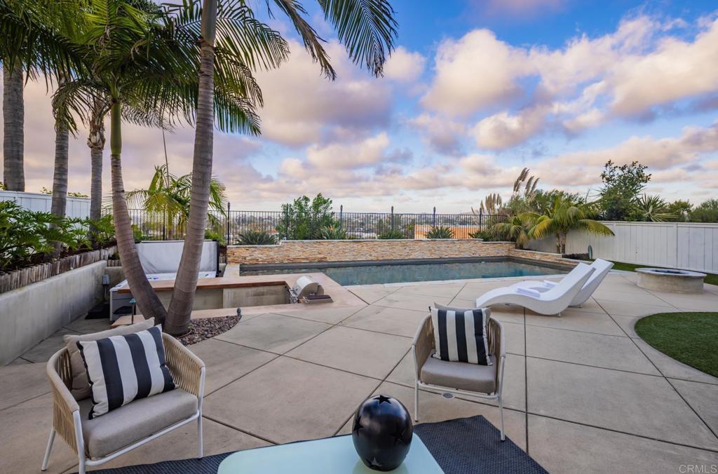 608 Crest Drive Encinitas, CA 92024 - Photo 24 of 33 a view of swimming pool with seating space