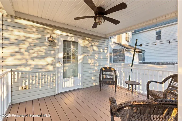 a view of a chairs in a balcony