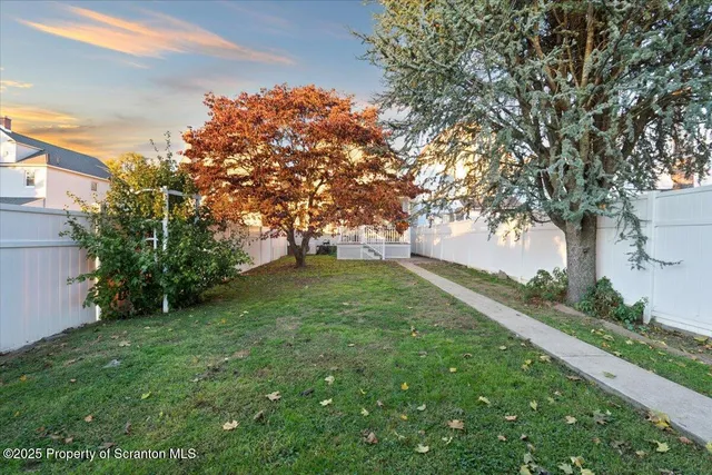 a view of backyard with window