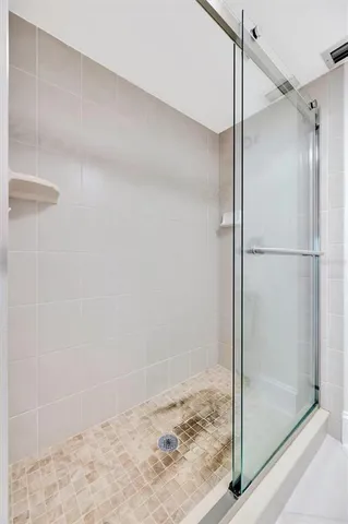 a view of a lake with a city skyline