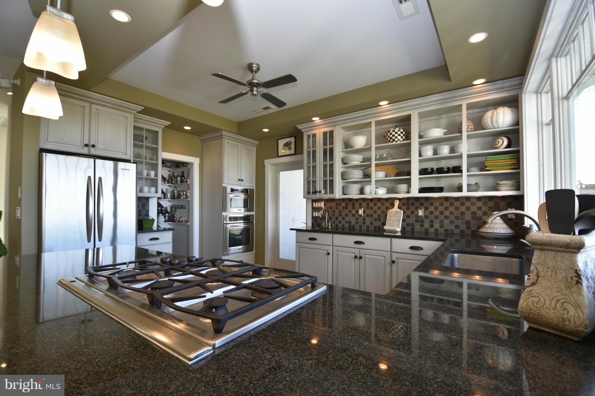6050 Sunset Lane Tilghman, MD 21671 - Photo 14 of 74 a kitchen with stainless steel appliances granite countertop a stove and a refrigerator