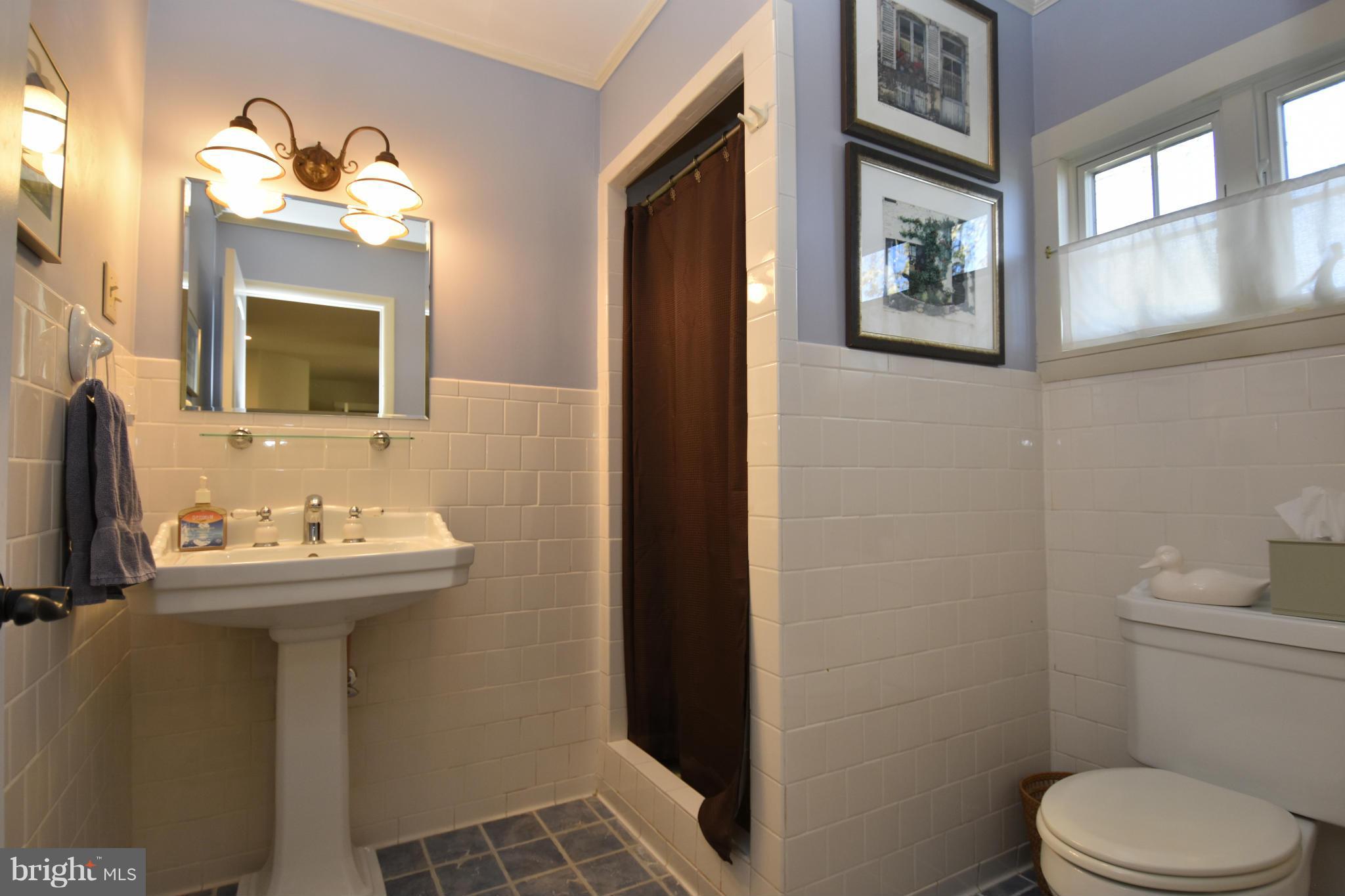 6050 Sunset Lane Tilghman, MD 21671 - Photo 41 of 74 a bathroom with a sink mirror and toilet