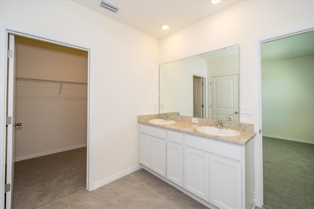 31127 Penny Surf Loop Wesley Chapel, FL 33545 - Photo 21 of 33 a bathroom with a granite countertop sink and a mirror