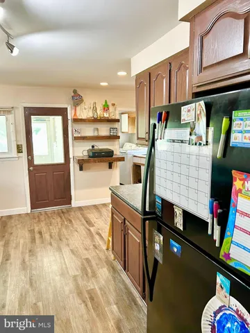 a kitchen view of counter top space