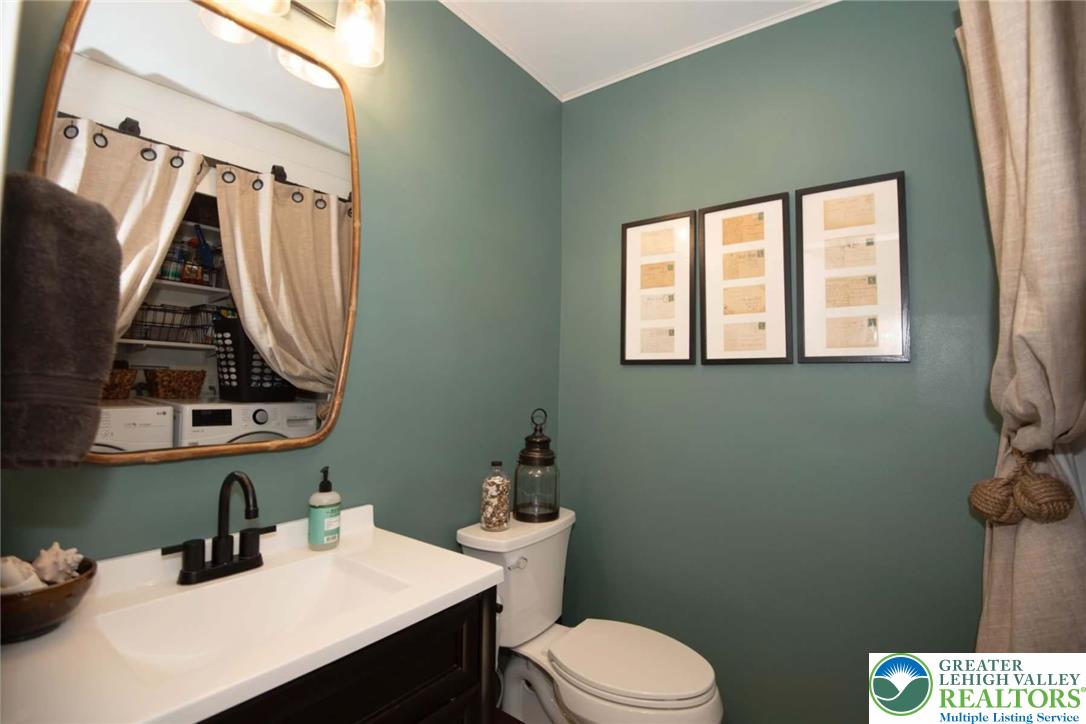 576 Batts Switch Road Nazareth, PA 18064 - Photo 13 of 39 1st level spacious powder room with laundry area