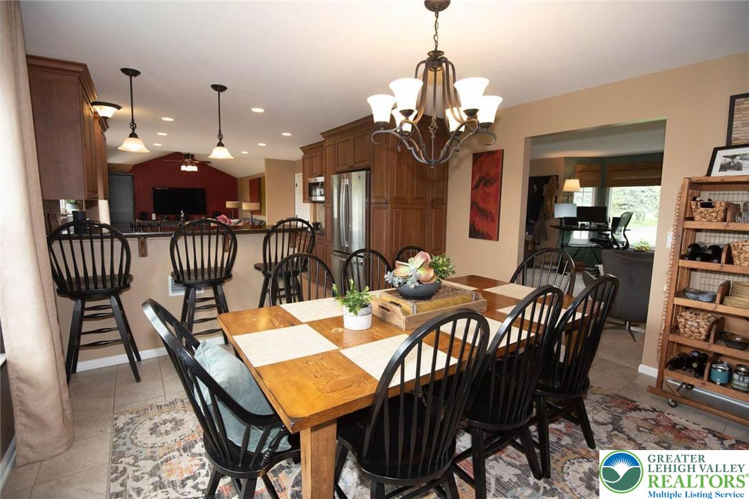 576 Batts Switch Road Nazareth, PA 18064 - Photo 9 of 39 full dining room with an extra breakfast bar