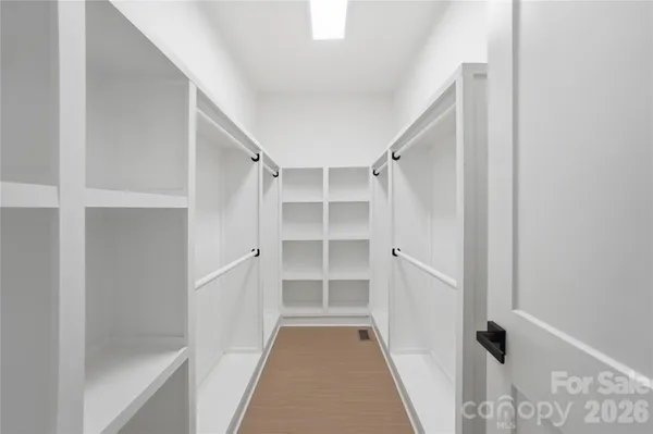 a view of a walk in closet