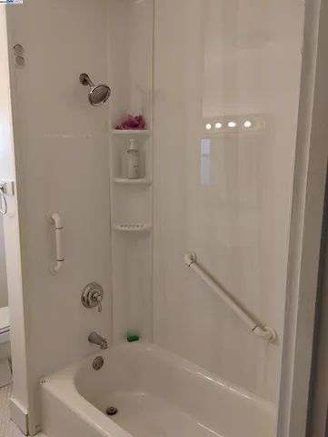 a close view of a refrigerator in kitchen