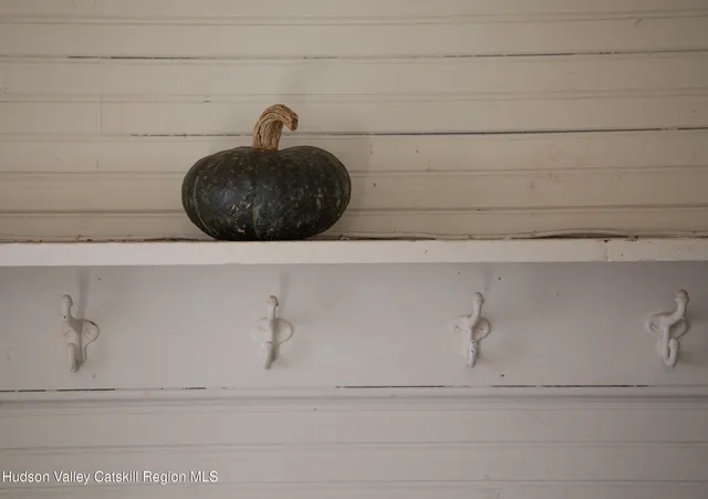 a close view of a vanity in front of a window