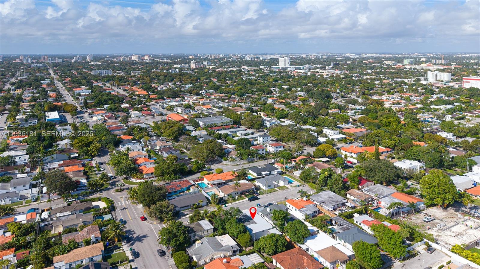 1511 Southwest 20th Court Miami, FL 33145 - Photo 41 of 41 an aerial view of residential houses with city view