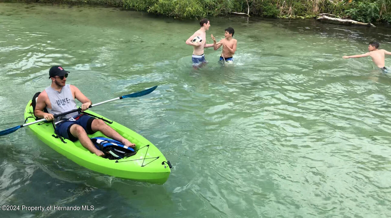 5411 Teal Drive Weeki Wachee, FL 34607 - Photo 38 of 40 a backyard of a house with a yard and outdoor seating