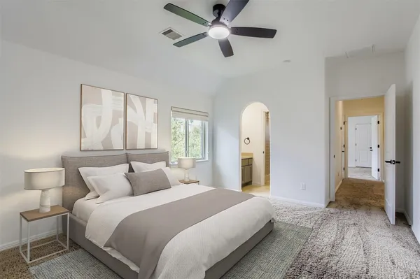 a view of an empty room