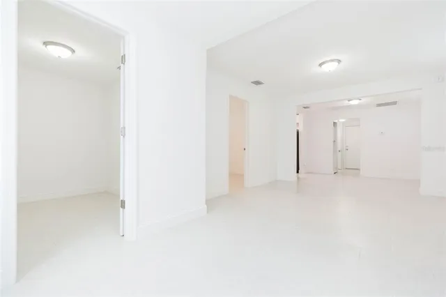 a view of an empty room