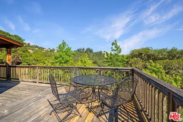 a view of a garden with flowers