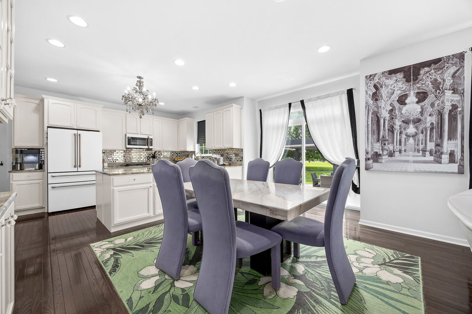 2297 Deerpath Road Bolingbrook, IL 60490 - Photo 11 of 46 a view of a dining room with furniture window and wooden floor