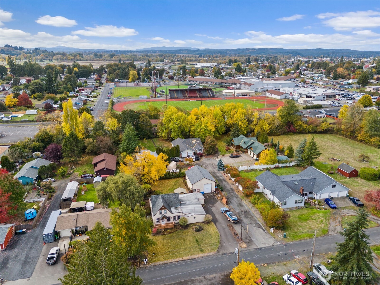 535 Southwest 19th Street Chehalis, WA 98532 - Photo 4 of 35 an aerial view of residential houses with outdoor space
