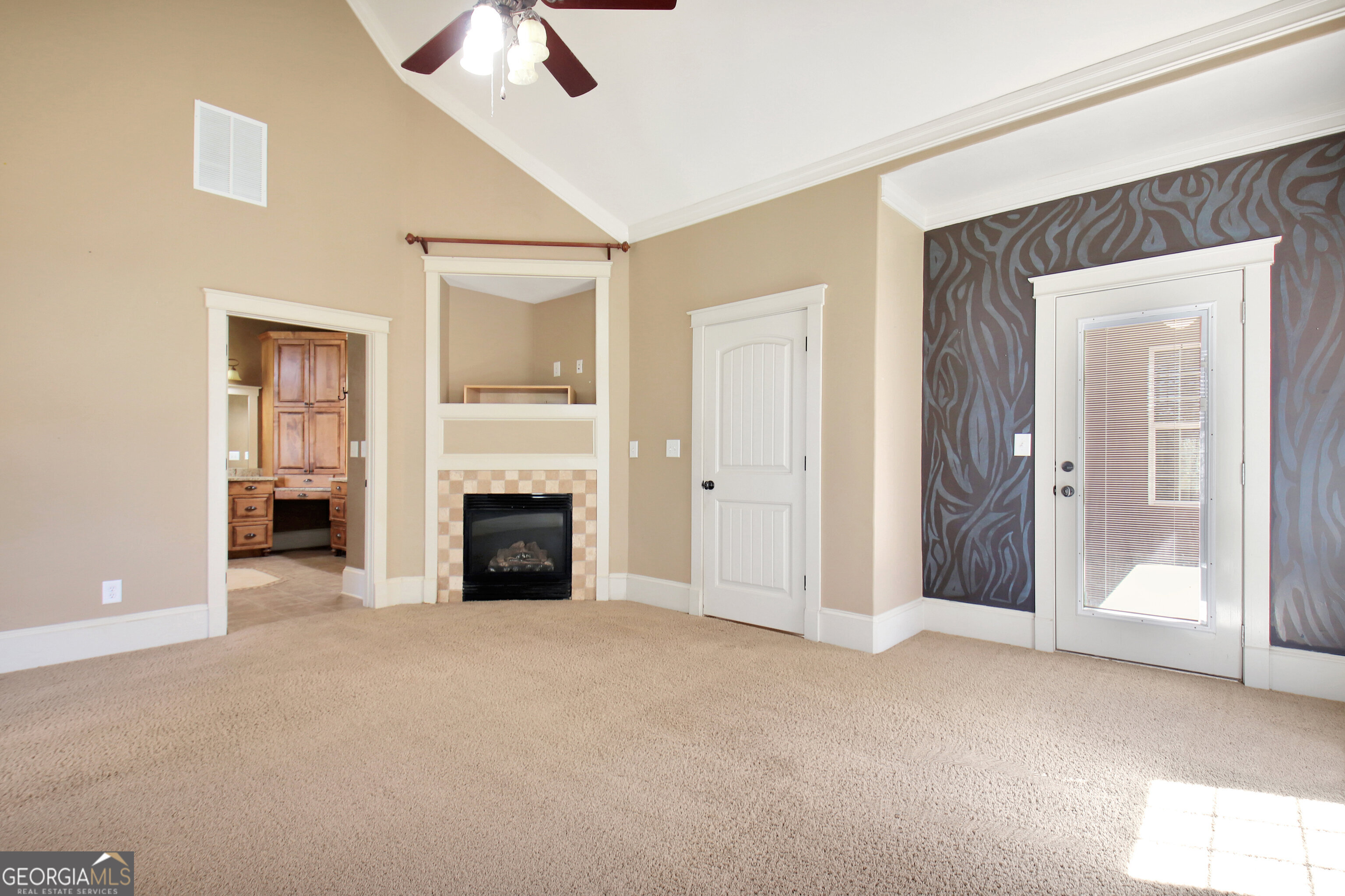 373 Blanton Mill Road Williamson, GA 30292 - Photo 21 of 57 a view of a livingroom with a fireplace and window