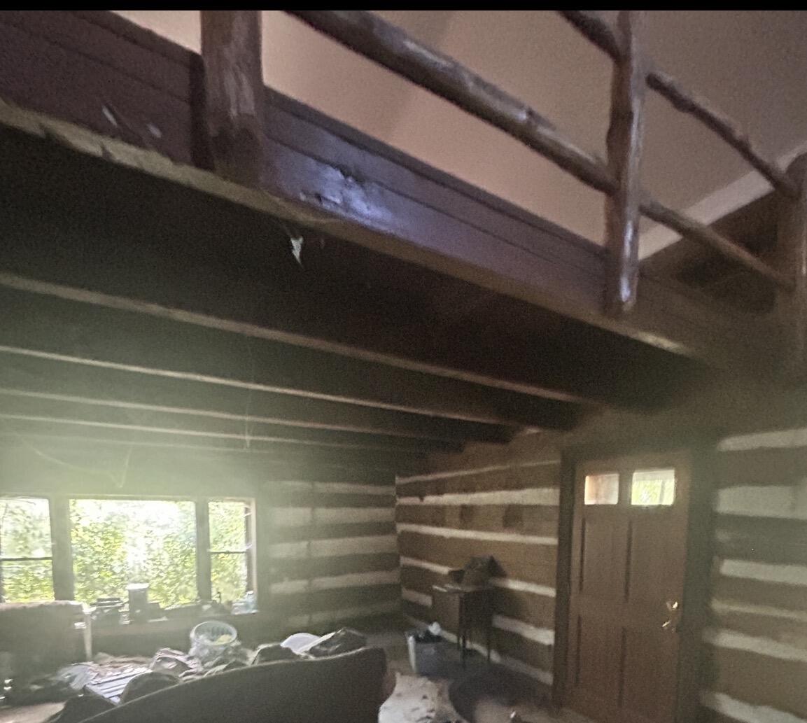 726 Old Brown Road Salvisa, KY 40372 - Photo 58 of 89 Additional second story addition on the log cabin portion. This part of home is very stable and would make a wonderful small home, or b and b, or just as a cabin. Approximately 24 x 30 on lower level. upper is about 2/3 of that amount.