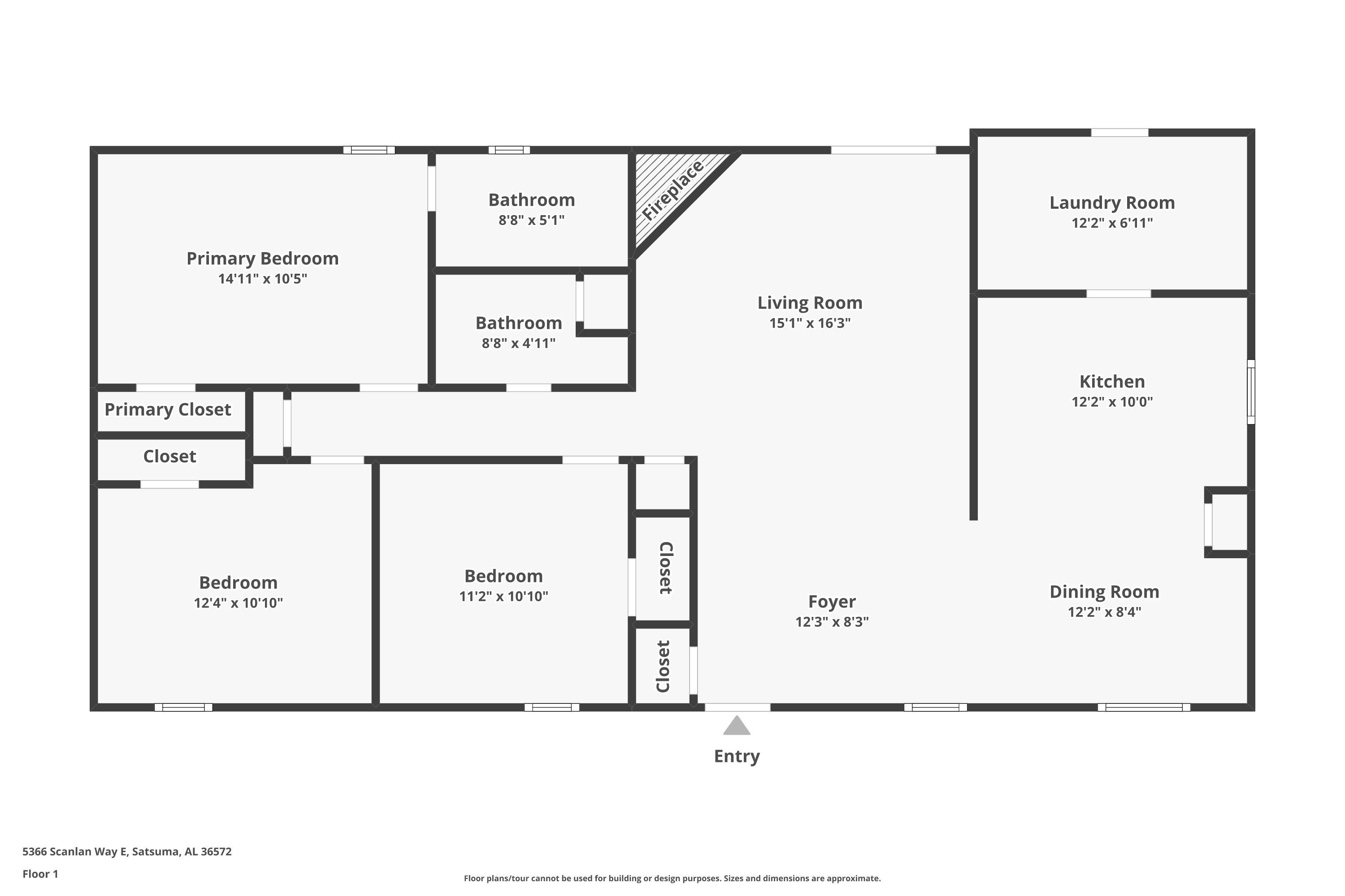 5366 Scanlan Way West Satsuma, AL 36572 - Photo 43 of 43 Floor Plan