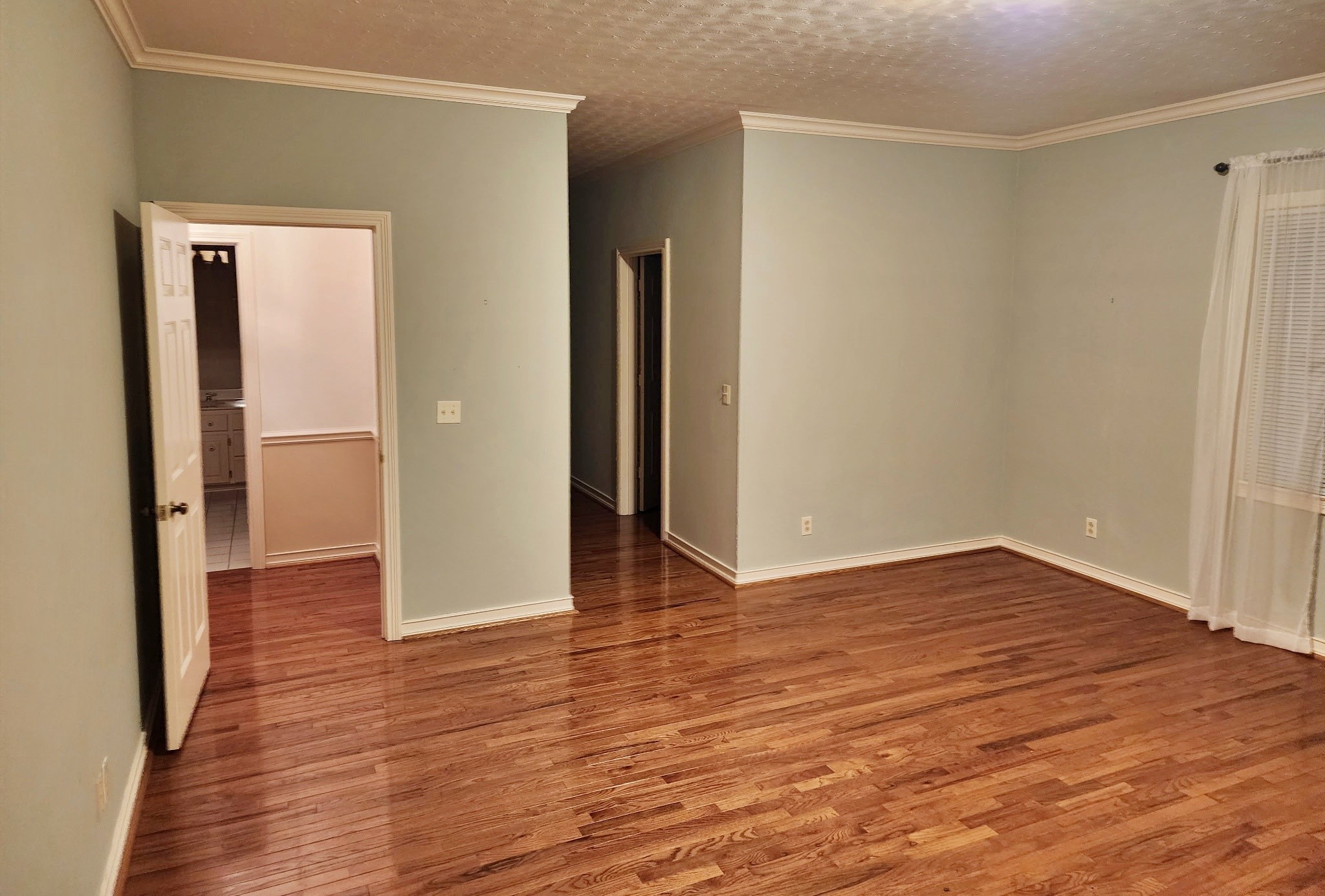 407 Tivoli Trail Springfield, TN 37172 - Photo 15 of 21 a view of an empty room with wooden floor and a bathroom