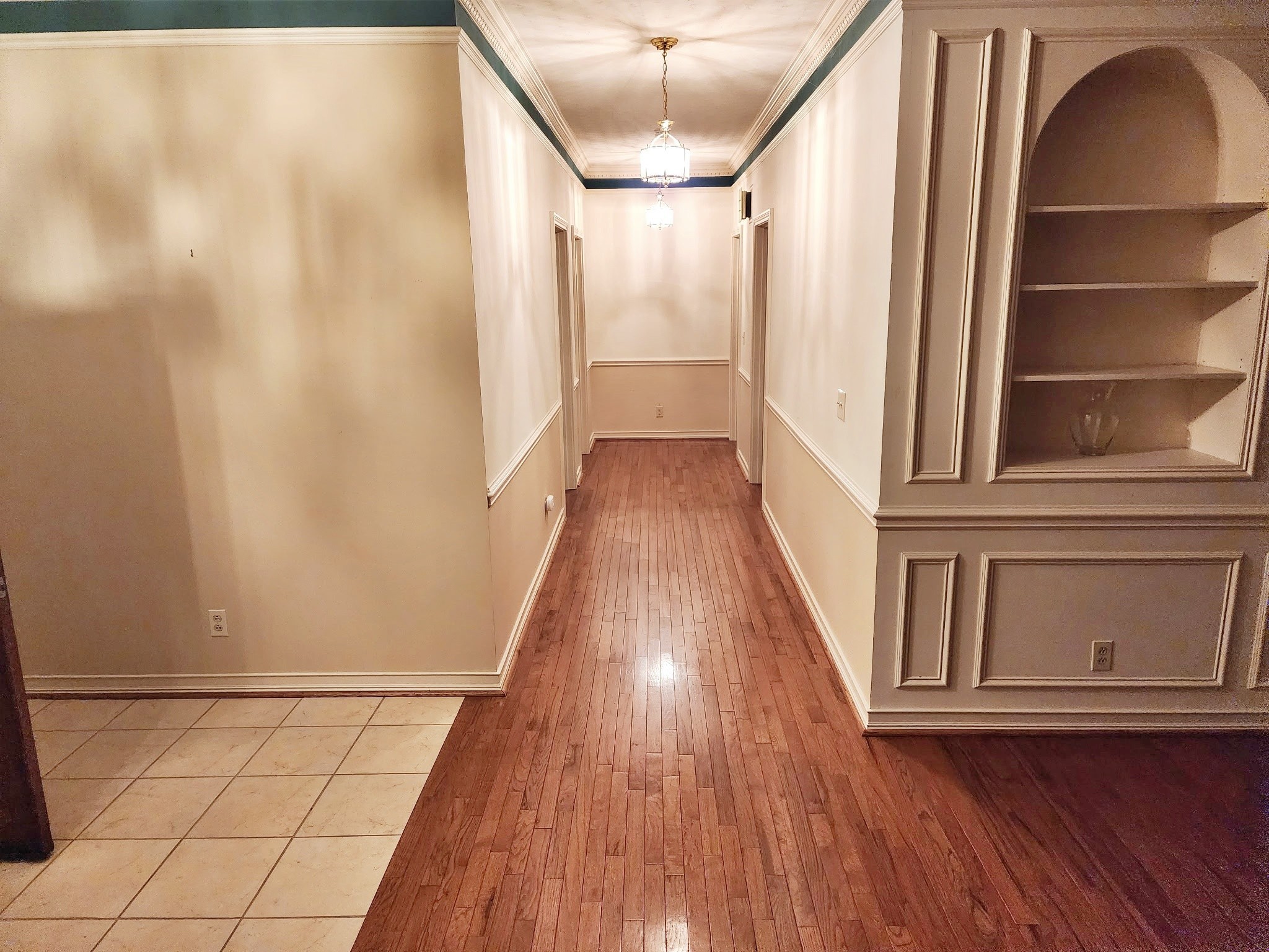 407 Tivoli Trail Springfield, TN 37172 - Photo 9 of 21 a view of a hallway with wooden floor and cabinet