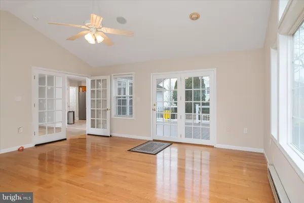 a bathroom with a shower and a toilet