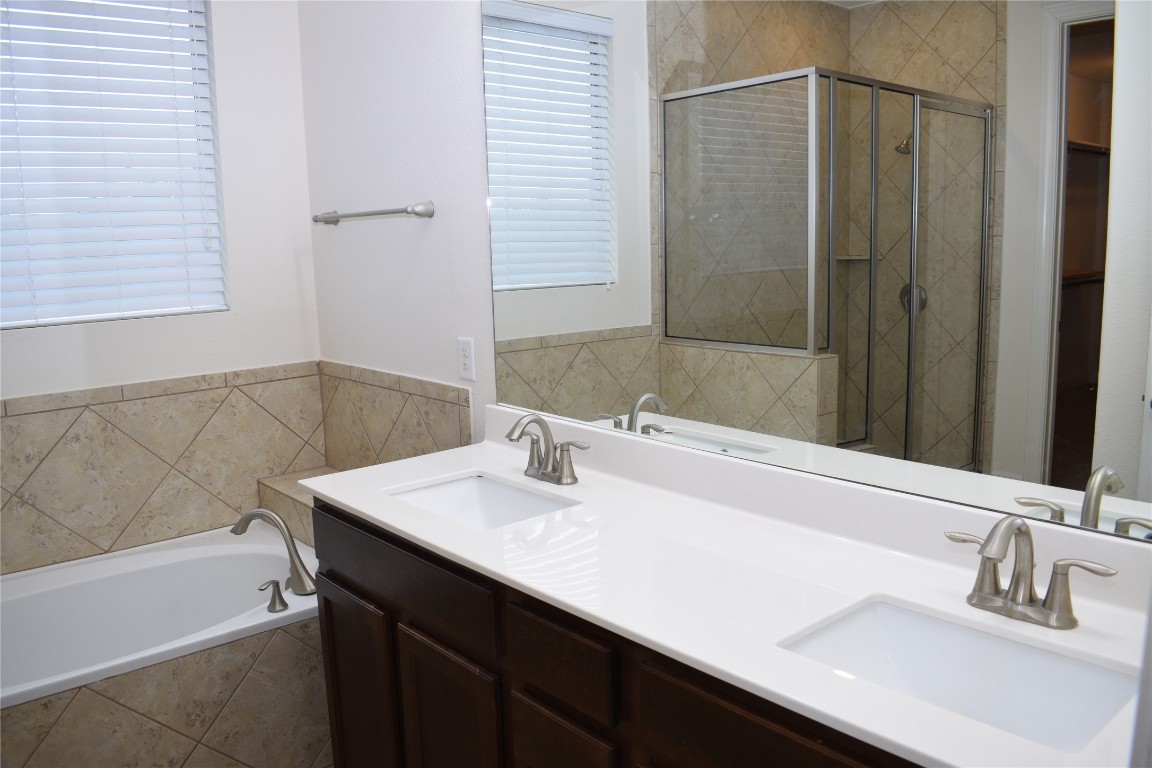 3001 Tempe Drive Cedar Park, TX 78641 - Photo 22 of 34 a bathroom with a sink and a bathtub