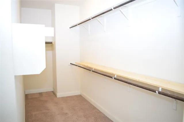 a close view of closet