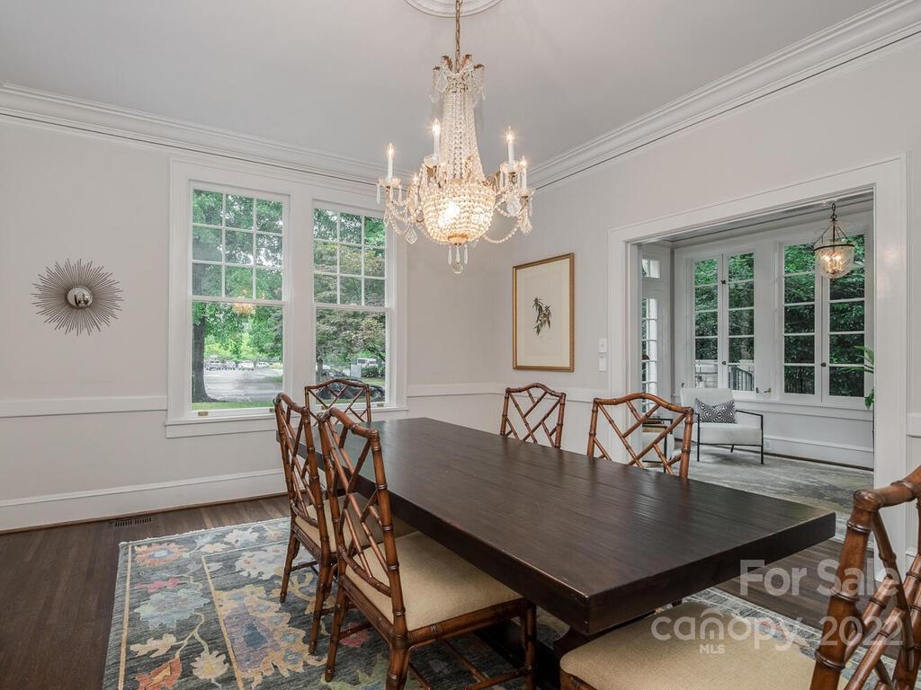 1210 Dilworth Road Charlotte, NC 28203 - Photo 5 of 39 a view of a dining room with furniture window and outside view