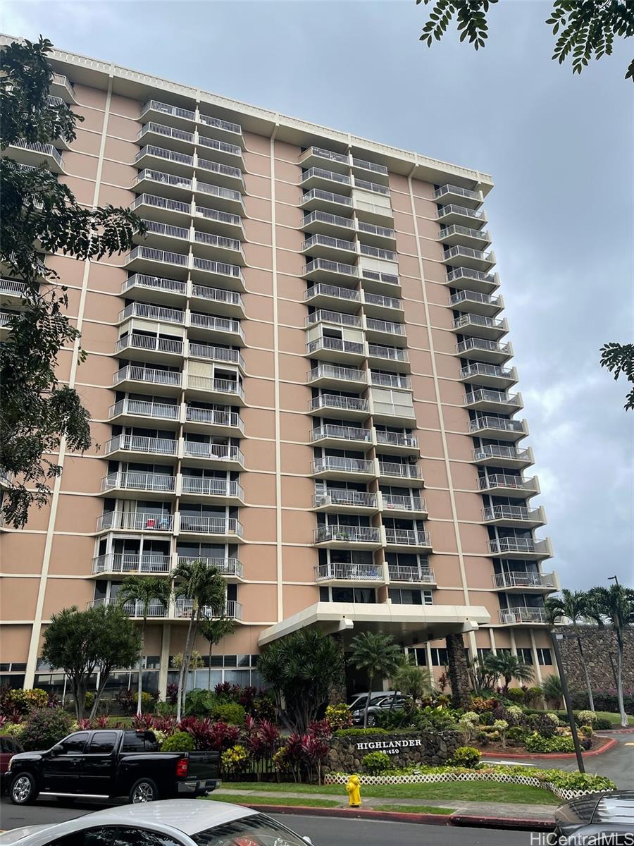 a front view of a building