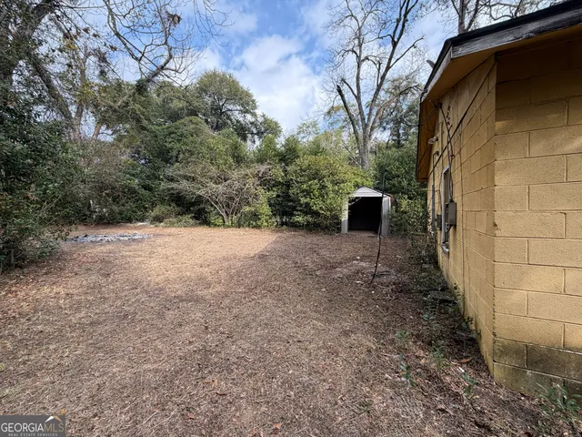 a view of a back yard