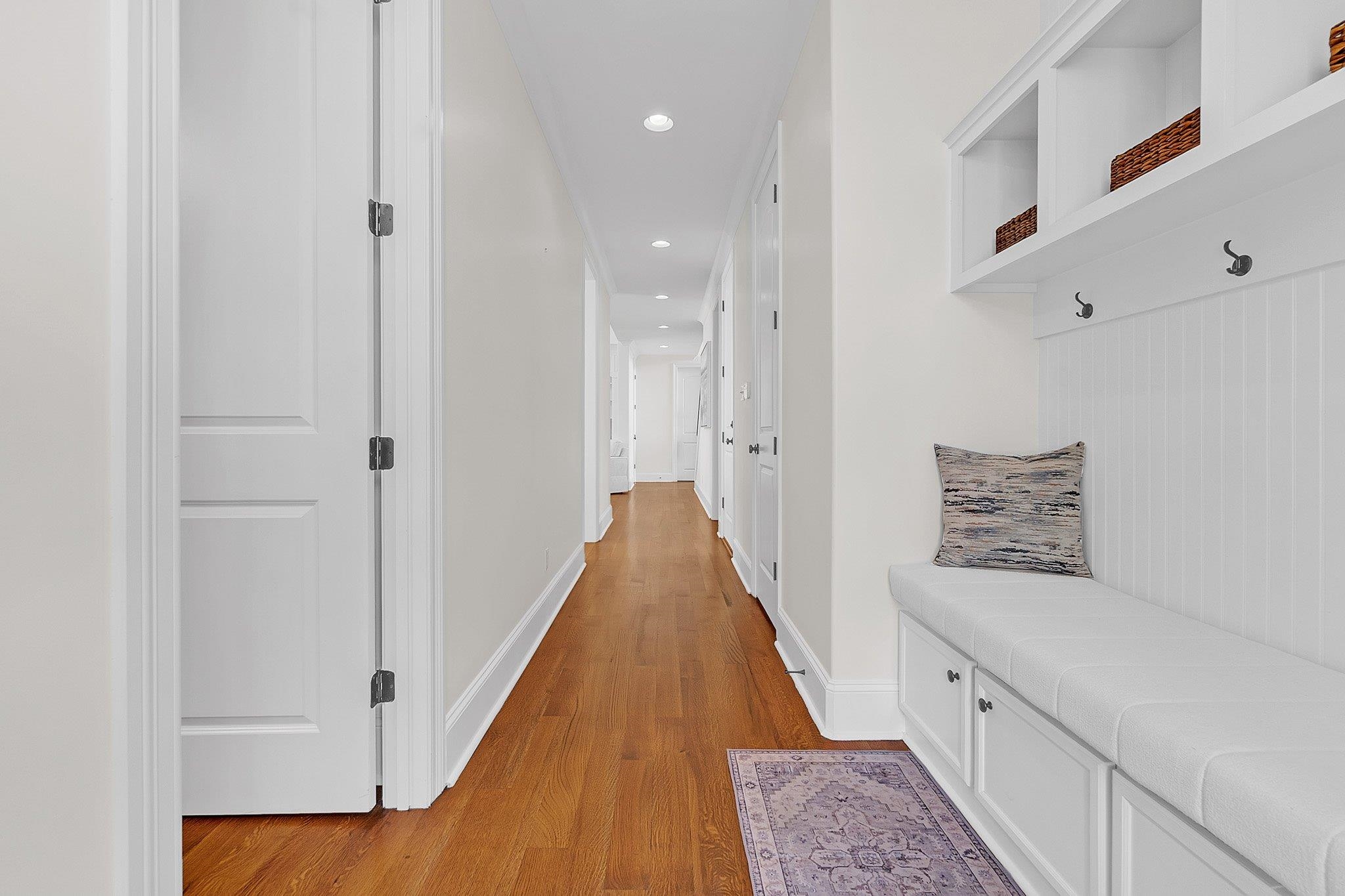 3246 North Hartwell Ridge Drive Collierville, TN 38017 - Photo 11 of 40 Hallway featuring wood-finish flooring and recessed lighting